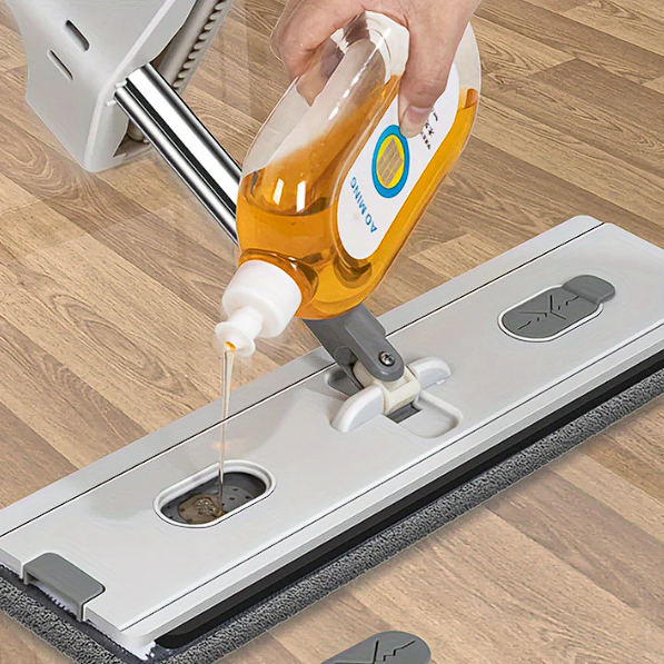 Trapeador Plano con Balde Plegable